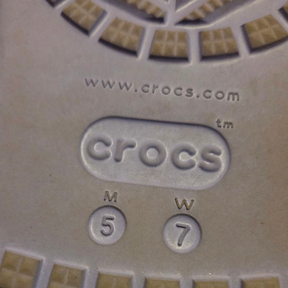 Crocs Classic Mega Crush Purple Slip On Rubber Platform Clog Women's Size 7 - Picture 5 of 8